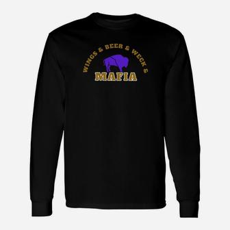 Wing Beer Week Mafia Long Sleeve T-Shirt - Monsterry CA