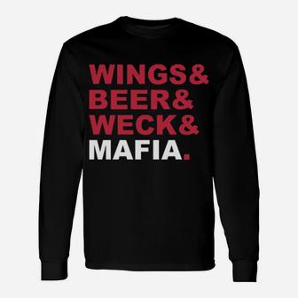 Wings Beer Weck Mafia Long Sleeve T-Shirt - Monsterry AU
