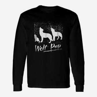 Wolf Pup Long Sleeve T-Shirt - Thegiftio