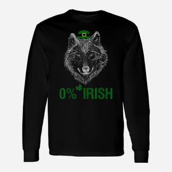 Wolf Saint Patrick Day Happy St Wolves Day 0 Irish Shirt Unisex Long Sleeve | Crazezy