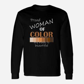 Woman Of Color My Black Is Beautiful African Queen Unisex Long Sleeve | Crazezy CA