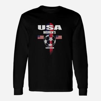 Women Soccer Team Usa United States Soccer Fan Woman Unisex Long Sleeve | Crazezy