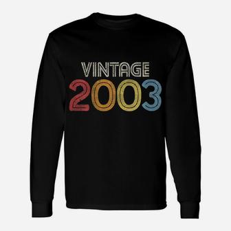 Womens 2003 Vintage Born Made 2003 Retro 2003 Gift For Men Women Unisex Long Sleeve | Crazezy