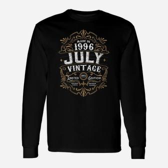 Womens 25Th Birthday 25 Years Old 1996 July Made Born Vintage Unisex Long Sleeve | Crazezy DE
