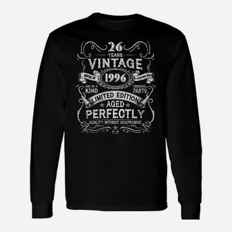 Womens 26 Year Old Shirt Vintage Made In 1996 26Th Birthday Gifts Unisex Long Sleeve | Crazezy