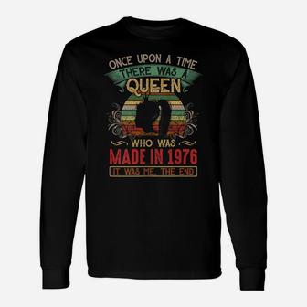 Womens 45Th Birthday Queen Made In 1976 Unisex Long Sleeve | Crazezy