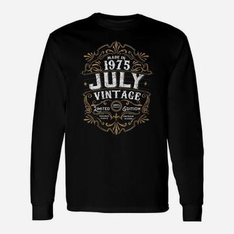 Womens 46Th Birthday 46 Years Old 1975 July Made Born Vintage Unisex Long Sleeve | Crazezy