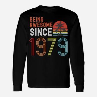 Womens Being Awesome Since 1979, Made In 1979 Vintage 42Nd Birthday Unisex Long Sleeve | Crazezy