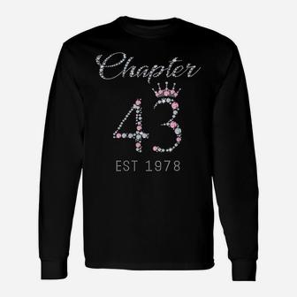 Womens Chapter 43 Est 1978 43Rd Birthday Tee Gift For Womens Unisex Long Sleeve | Crazezy UK