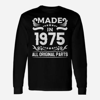 Womens Gift For 45 Year Old Vintage Made In 1975 45Th Birthday Unisex Long Sleeve | Crazezy