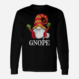 Womens Gnope Nordic Gnome Elf Scandinavian Tomte Pajama Christmas Unisex Long Sleeve | Crazezy UK