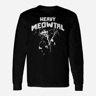 Womens Heavy Meowtal - Cat Lover Gifts - Heavy Metal Music Gift Unisex Long Sleeve | Crazezy AU