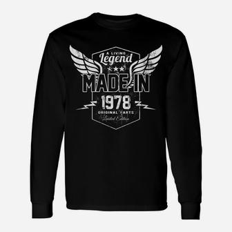 Womens Living Legend Made In 1978 Vintage 43Rd Birthday Unisex Long Sleeve | Crazezy UK