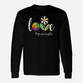Womens Love Grammy Life - Flower Unisex Long Sleeve | Crazezy AU