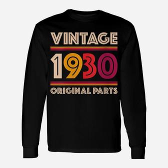 Womens Made In 1930 89 Years Old Gift Vintage 89Th Birthday Unisex Long Sleeve | Crazezy