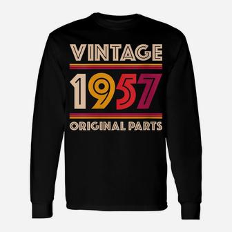 Womens Made In 1957 62 Years Old Gift Vintage 62Nd Birthday Unisex Long Sleeve | Crazezy