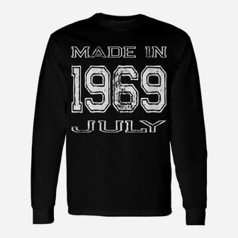 Womens Made In 1969 July - Vintage 50Th Birthday Gift Born In 69 Unisex Long Sleeve | Crazezy CA
