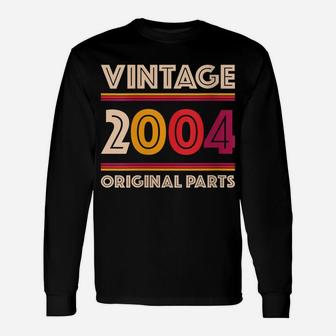 Womens Made In 2004 15 Years Old Gift Vintage 15Th Birthday Unisex Long Sleeve | Crazezy DE