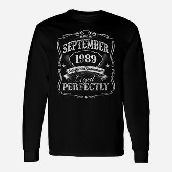 Womens Made In September 1989 Vintage 31St Birthday Gift Unisex Long Sleeve | Crazezy