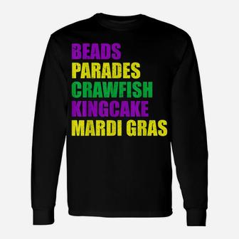 Womens Mardi Gras Shirts, Mardi Gras Clothing For Men Unisex Long Sleeve | Crazezy