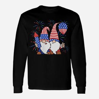 Womens Patriotic Gnomes Usa American Flag 4Th Of July Gnome Unisex Long Sleeve | Crazezy DE