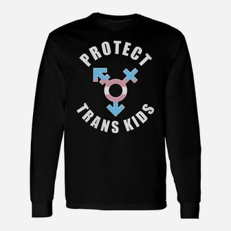 Womens Protect Trans Kids Pride Lgbtq Equality Proud Mom Dad Gift Unisex Long Sleeve | Crazezy