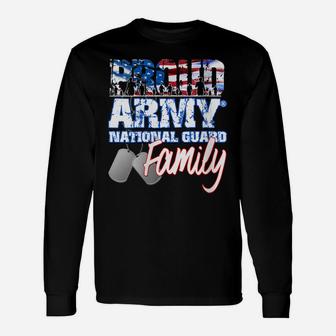 Womens Proud Patriotic Army National Guard Matching Family Usa Flag Unisex Long Sleeve | Crazezy