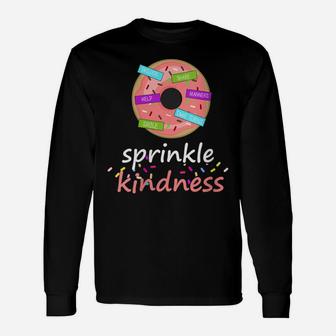 Womens Sprinkle Kindness Donut - Anti-Bullying Kindness Teacher Unisex Long Sleeve | Crazezy UK