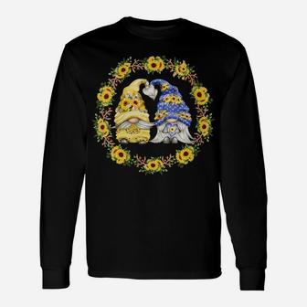 Womens Sunflower Gnome Shows Heart & Love For Gardener And Summer Unisex Long Sleeve | Crazezy AU