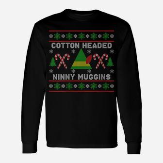 Womens Ugly Christmas Sweater Funny Elf X-Mas Holiday Xmas Unisex Long Sleeve | Crazezy UK