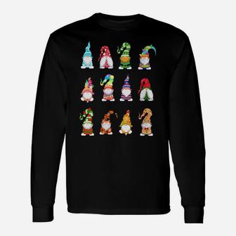 Womens Valentine's Gnome St Patrick's Gnomies Easter Spring Gnomes Unisex Long Sleeve | Crazezy