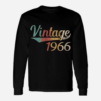 Womens Vintage 1966 54Th Birthday Made In 1966 Unisex Long Sleeve | Crazezy