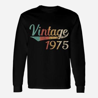 Womens Vintage 1975 45Th Birthday Made In 1975 Unisex Long Sleeve | Crazezy