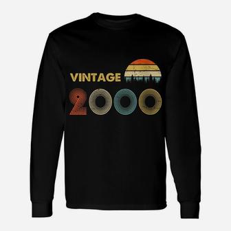 Womens Vintage 2000 Made In 2000 19Th Birthday 19 Years Old Gift Unisex Long Sleeve | Crazezy UK