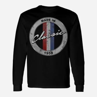 Womens Vintage Hot Rod Made In 1958 Classic 63Rd Birthday Unisex Long Sleeve | Crazezy
