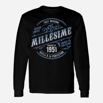 Womens Vintage Made In 1951 Vintage 70Th Birthday Retro Unisex Long Sleeve | Crazezy
