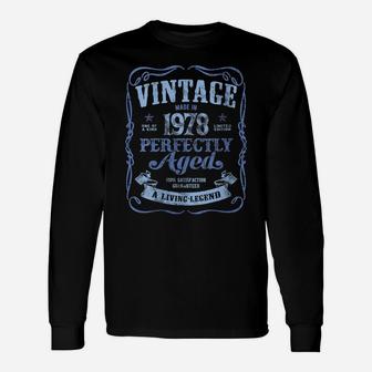 Womens Vintage Made In 1978 Classic 43Rd Birthday Living Legend Unisex Long Sleeve | Crazezy