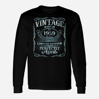 Womens Vintage Premium Made In 1959 Classic 61St Birthday Gift M7 Unisex Long Sleeve | Crazezy