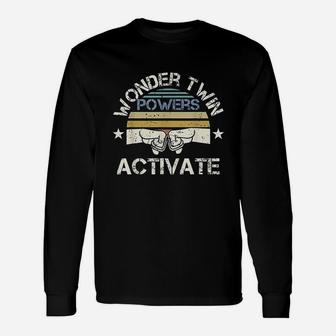 Wonder Twin Power Activated Design Sibling Design Unisex Long Sleeve | Crazezy CA