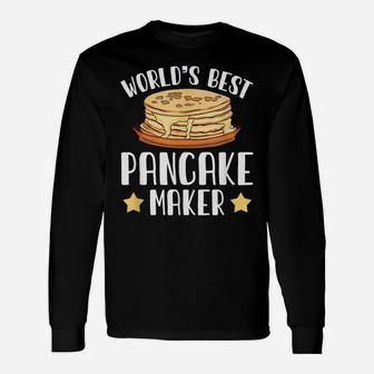 World's Best Making Pancake Makers Food Pun Humor Gift Unisex Long Sleeve | Crazezy AU