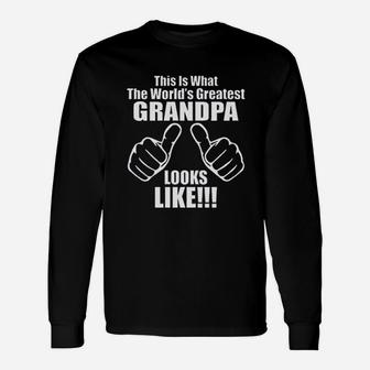 Worlds Greatest Grandpa Unisex Long Sleeve | Crazezy CA