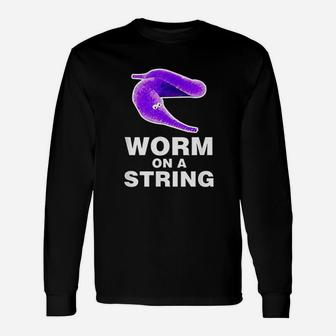 Worm On A String Unisex Long Sleeve | Crazezy DE