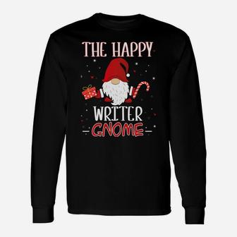 Writer Christmas Gnome Costume Matching Family Sweatshirt Unisex Long Sleeve | Crazezy