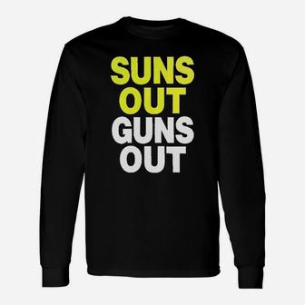 Yellow Suns Out G Uns Out Unisex Long Sleeve | Crazezy AU