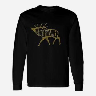 Yeti Built For The Wild Bugling Elk Long Sleeve T-Shirt - Thegiftio UK