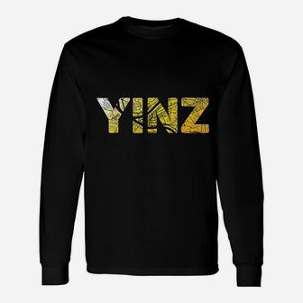 Yinz Pittsburgh Map Long Sleeve T-Shirt - Thegiftio UK