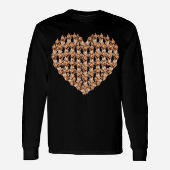 Yorkie Valentine Long Sleeve T-Shirt - Monsterry AU