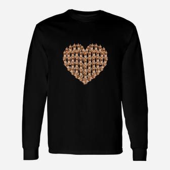 Yorkie Valentine Simple Long Sleeve T-Shirt - Monsterry UK