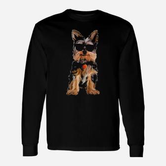 Yorkshire Terrier I Am Multitasking I Can Listen Ignore And Forget At The Same Time Long Sleeve T-Shirt - Monsterry
