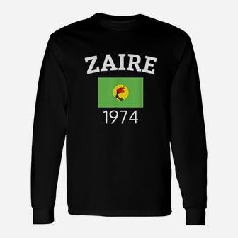Zaire 74 1974 Flag Soccer Boxing Football Unisex Long Sleeve | Crazezy